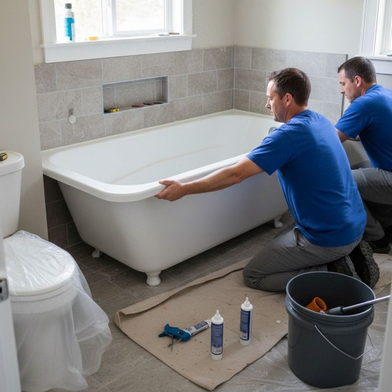 Elderly Bathtub Installation detail